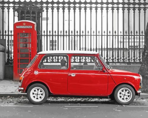 London Mini Car Paint By Numbers