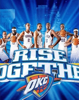 Oklahoma City Thunder Club Poster Paint By Numbers