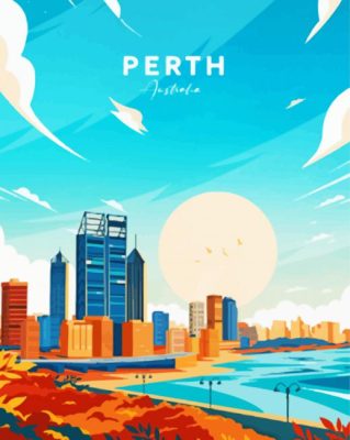 Perth Australia Paint By Numbers