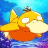 Pokemon Psyduck Swimming Paint By Numbers