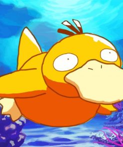 Pokemon Psyduck Swimming Paint By Numbers
