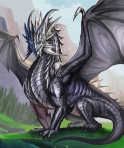 Silver Dragon Paint By Numbers