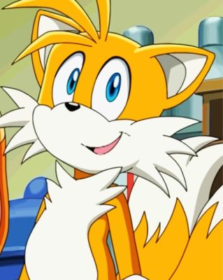 Tails From Sonic Paint By Numbers