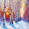 Winter Forest Paint By Numbers