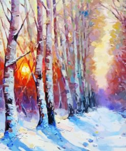 Winter Forest Paint By Numbers