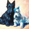 Abstract Black And White Scottish Terrier Paint By Numbers