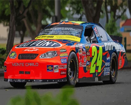 Aesthetic Jeff Gordon Nascar Paint By Numbers