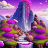 Fantasy Waterfall Paint By Numbers