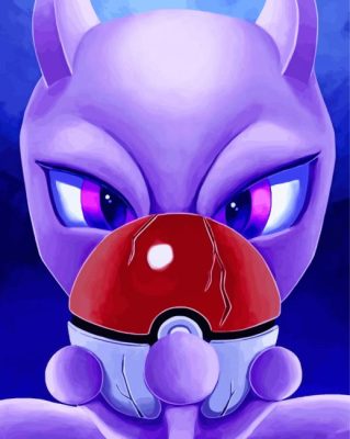 Cool Mewtwo Paint By Numbers