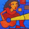 Cubism Guitarist Paint By Numbers