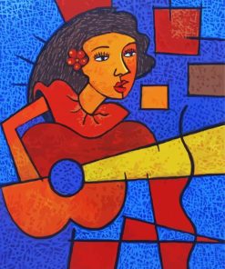 Cubism Guitarist Paint By Numbers