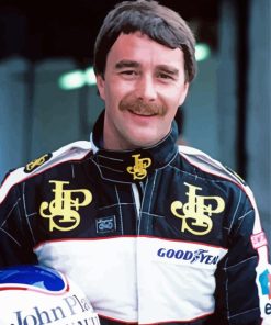 Nigel Mansell Motorsports Racing Driver Paint By Numbers