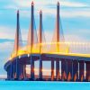 Penang Bridge Sunset Time Paint By Numbers