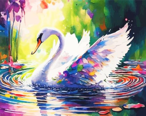 Swan Bird Paint By Numbers