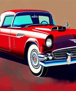1956 Thunderbird Art Paint By Numbers