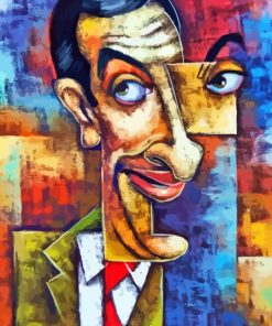 Abstract Mr Bean Paint By Numbers