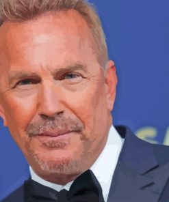 Actor Kevin Costner Paint By Numbers