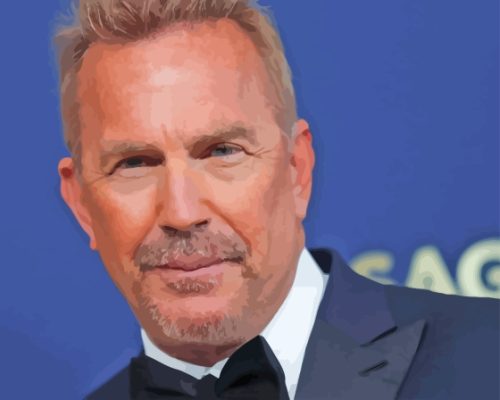 Actor Kevin Costner Paint By Numbers