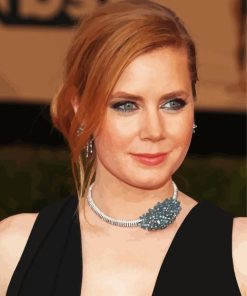 Amy Adams In Black Dress Paint By Numbers