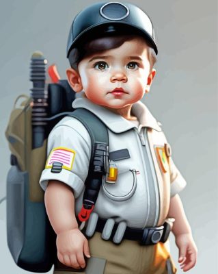 Baby Ghostbuster Paint By Numbers