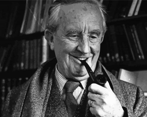 Black And White John Ronald Reuel Tolkien Paint By Numbers