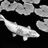 Black And White Koi Fish Paint By Numbers