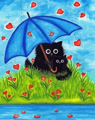 Black Cats Love Paint By Numbers