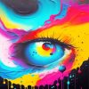 Colorful Crying Eye Paint By Numbers