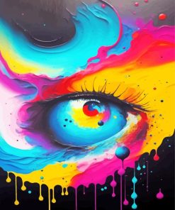 Colorful Crying Eye Paint By Numbers