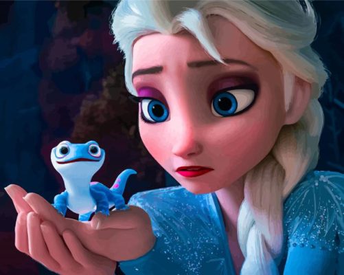 Elsa And Lizard Bruni Paint By Numbers