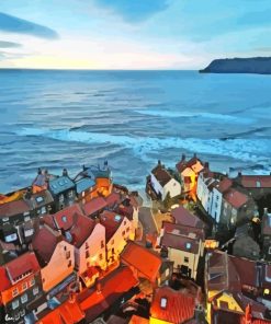 England Robin Hood Bay Village Paint By Numbers