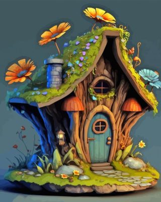 Fairy Cottage Paint By Numbers