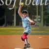 Girl Playing Softball Paint By Numbers