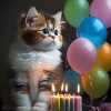 Happy Birthday Kitten Paint By Numbers