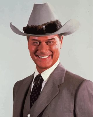 Jock Ewing Dallas Characters Paint By Numbers