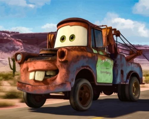 Mater Broken On The Road Paint By Numbers