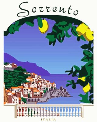 Sorrento Italy Poster Paint By Numbers