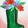 Spring Rain Boots Paint By Numbers