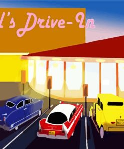 Summer Night At Mel's Drive In Paint By Numbers