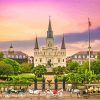 Sunset At Jackson Square New Orleans Paint By Numbers
