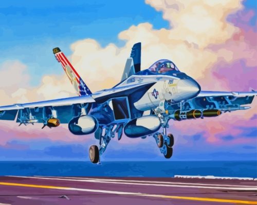 The Fa 18 Super Hornet Paint By Numbers