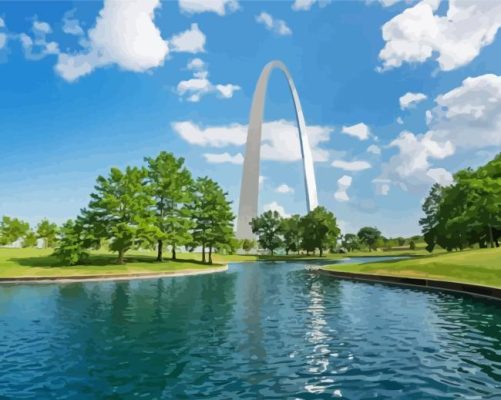 The Gateway Arch Paint By Numbers