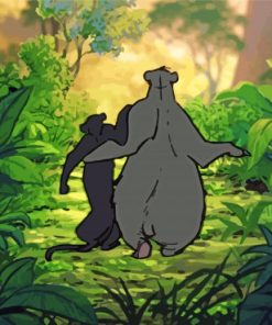 The Jungle Book Bagheera And Baloo Paint By Numbers