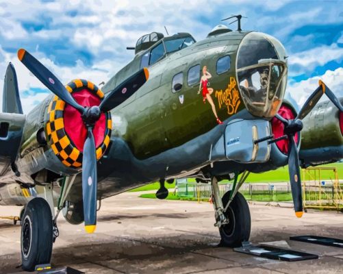 The Memphis Belle Aircraft Paint By Numbers