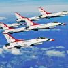 The Thunderbirds Jets Air Show Paint By Numbers