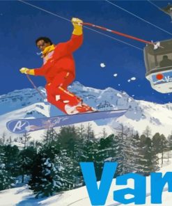 Vars Alpes Ski Paint By Numbers