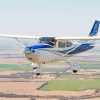 White And Blue Cessna 182 Airplane Paint By Numbers