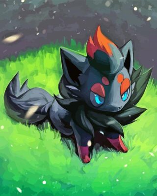 Zorua Art Paint By Numbers