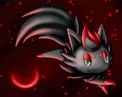 Zorua Pokemon Species Paint By Numbers