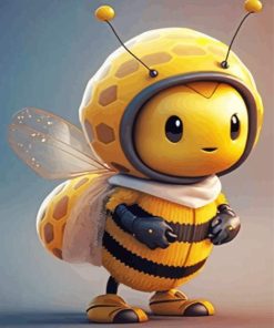 Adorable Bee Paint By Numbers